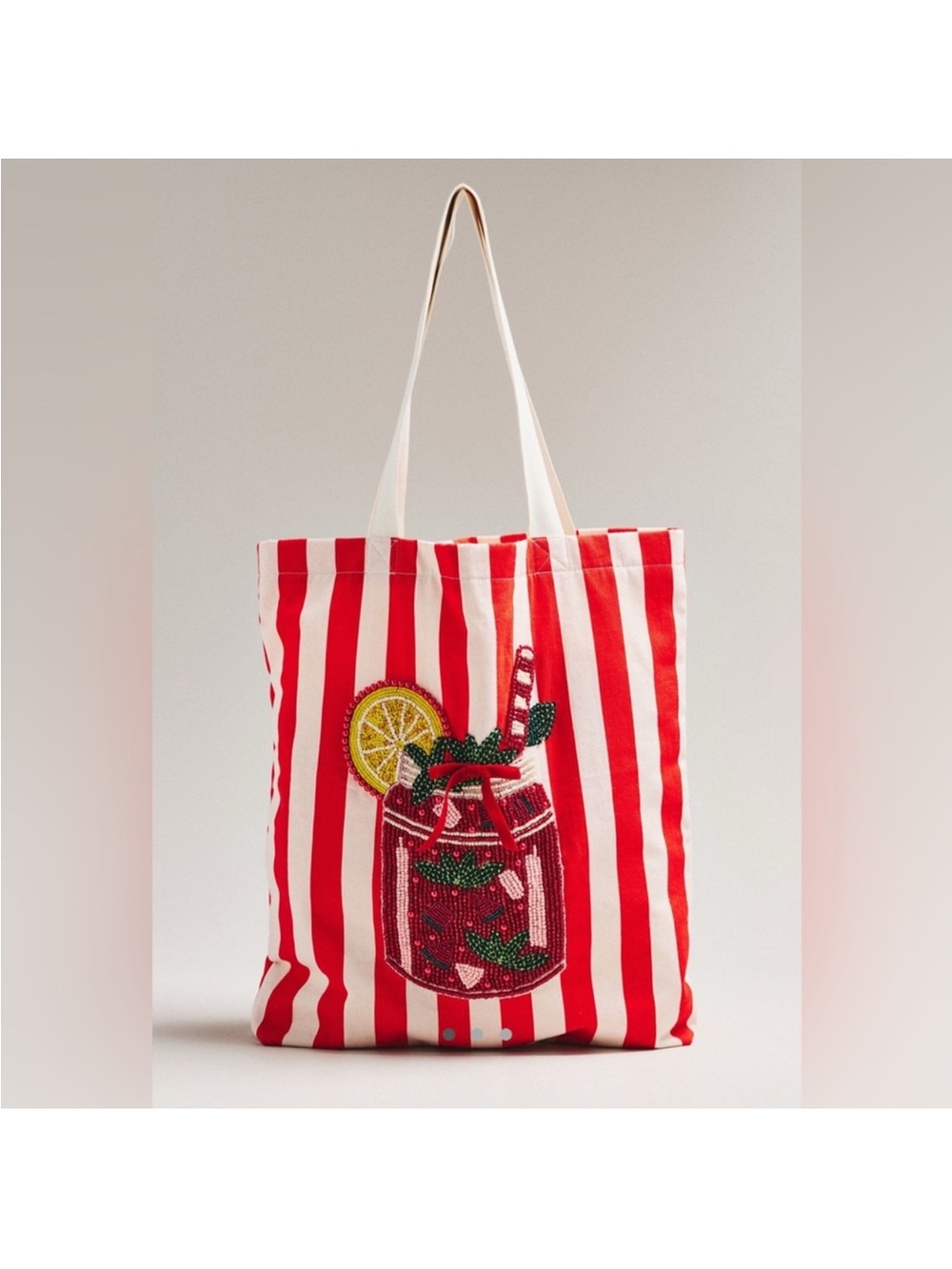 Anthropologie canvas tote bag